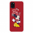 Funda para Samsung Galaxy A31 Oficial de Disney Minnie Mad About - Clásicos Disney