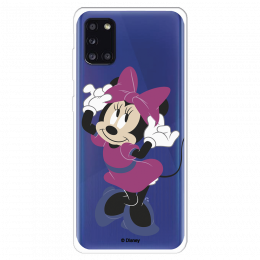 Funda para Samsung Galaxy A31 Oficial de Disney Minnie Rosa - Clásicos Disney