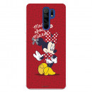 Funda para Xiaomi Redmi 9 Oficial de Disney Minnie Mad About - Clásicos Disney