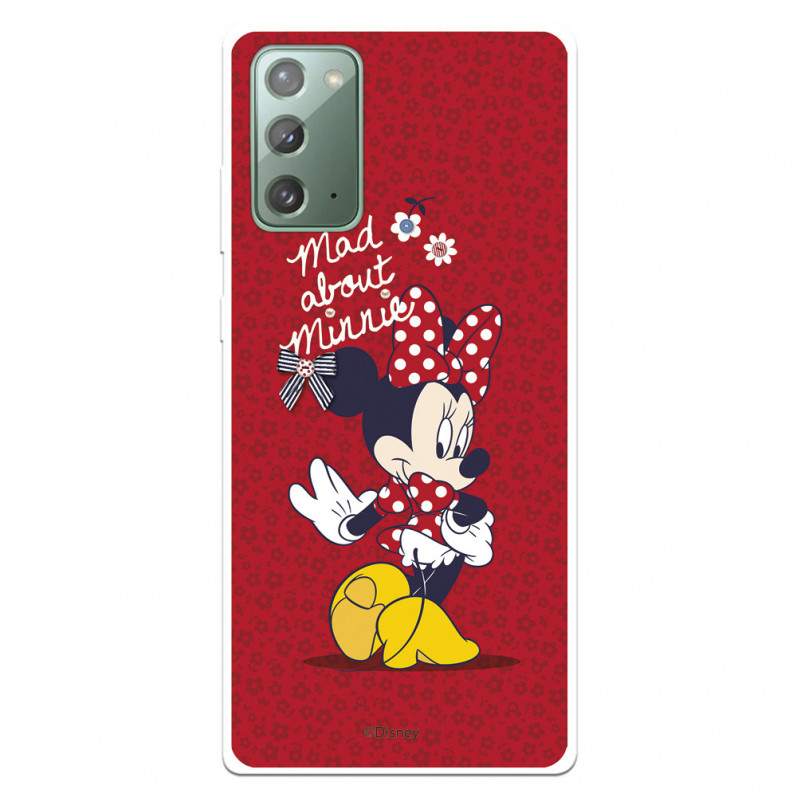 Funda para Samsung Galaxy Note 20 Oficial de Disney Minnie Mad About - Clásicos Disney