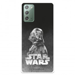 Funda para Samsung Galaxy Note 20 Oficial de Star Wars Darth Vader Fondo negro - Star Wars