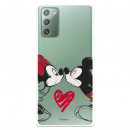 Funda para Samsung Galaxy Note 20 Oficial de Disney Mickey y Minnie Beso - Clásicos Disney