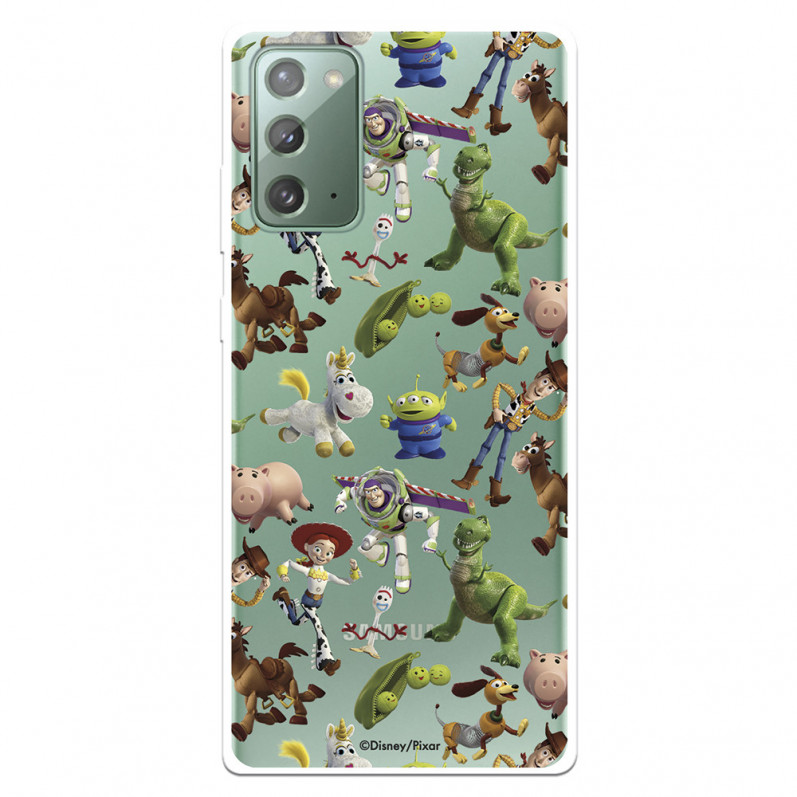 Funda para Samsung Galaxy Note 20 Oficial de Disney Muñecos Toy Story Siluetas - Toy Story