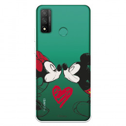 Funda para Huawei P Smart 2020 Oficial de Disney Mickey y Minnie Beso - Clásicos Disney