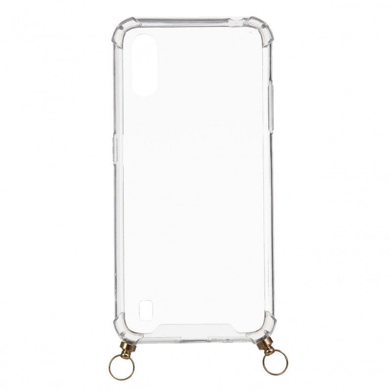 Silikonové závěsné pouzdro Transparent pro Samsung Galaxy A01