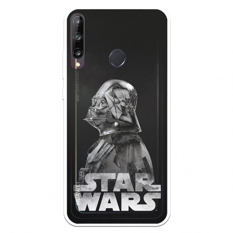 Funda para Huawei P40 Lite E Oficial de Star Wars Darth Vader Fondo negro - Star Wars