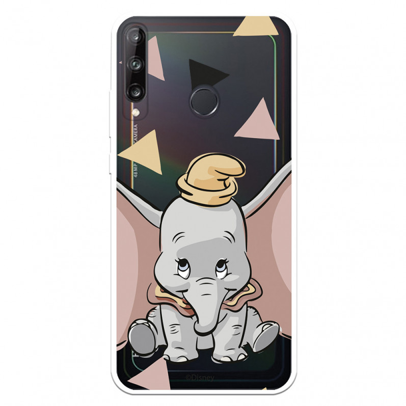 Funda para Huawei P40 Lite E Oficial de Disney Dumbo Silueta Transparente - Dumbo