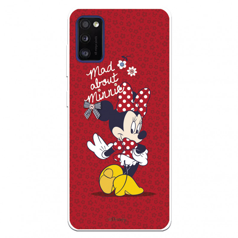 Funda para Samsung Galaxy A41 Oficial de Disney Minnie Mad About - Clásicos Disney