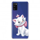 Funda para Samsung Galaxy A41 Oficial de Disney Marie Silueta - Los Aristogatos