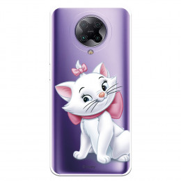 Funda para Pocophone F2 Pro Oficial de Disney Marie Silueta - Los Aristogatos