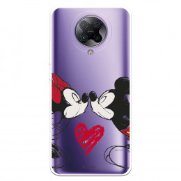 Funda para Xiaomi Redmi K30 Pro Oficial de Disney Mickey y Minnie Beso - Clásicos Disney