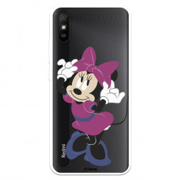 Funda para Xiaomi Redmi 9A Oficial de Disney Minnie Rosa - Clásicos Disney