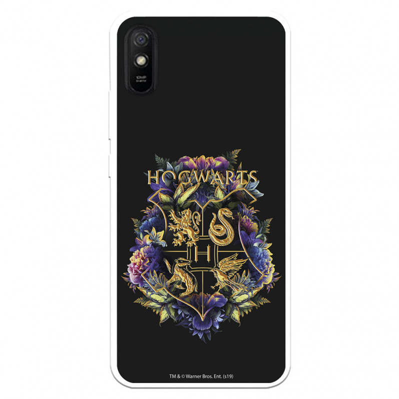 Funda para Xiaomi Redmi 9A Oficial de Harry Potter Hogwarts Floral - Harry Potter