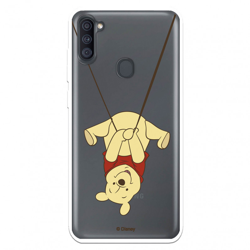 Funda para Samsung Galaxy A11 Oficial de Disney Winnie  Columpio - Winnie The Pooh