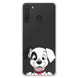 Funda para Samsung Galaxy A21 Oficial de Disney Cachorro Sonrisa - 101 Dálmatas