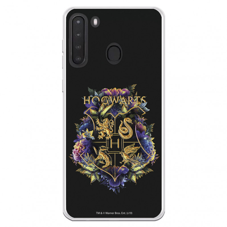 Funda para Samsung Galaxy A21 Oficial de Harry Potter Hogwarts Floral - Harry Potter