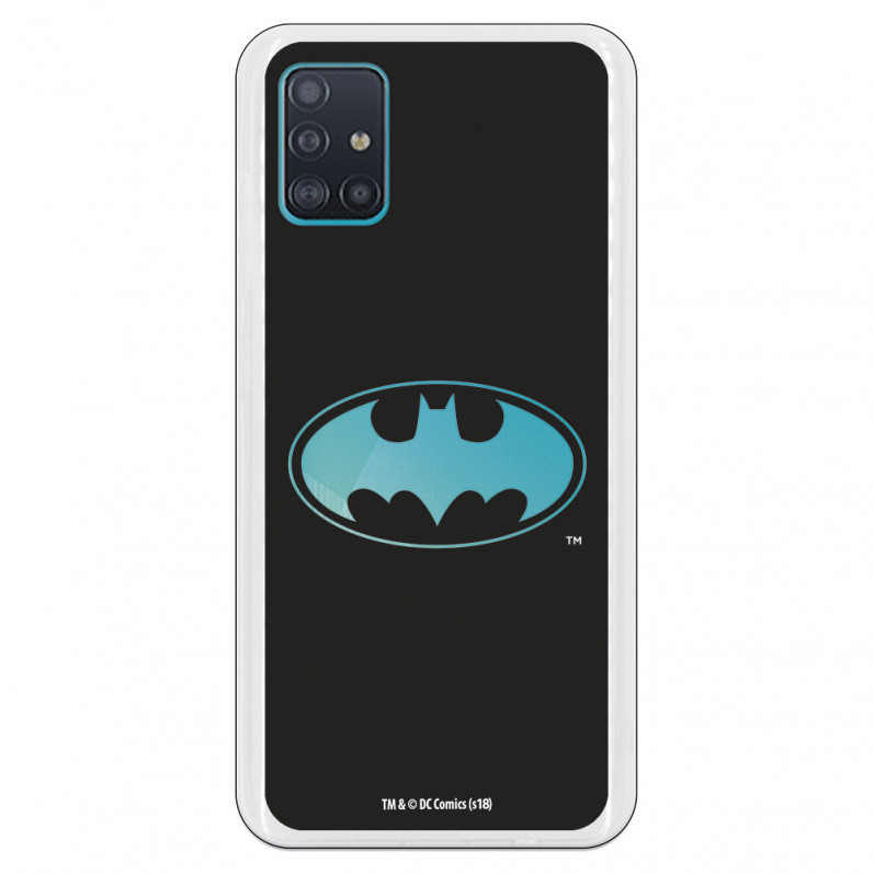 Funda para Samsung Galaxy A51 5G Oficial de DC Comics Batman Logo Transparente - DC Comics