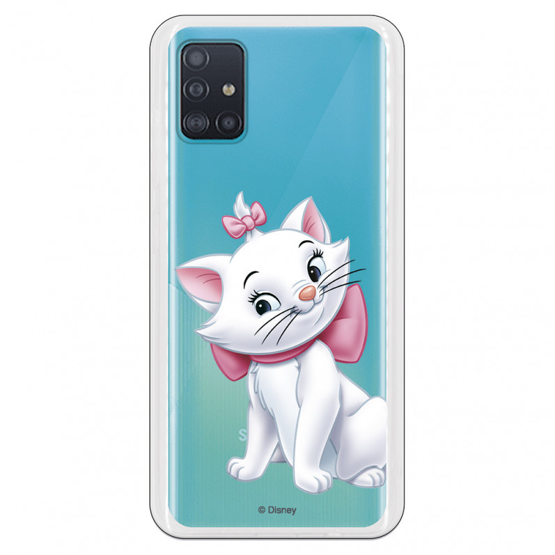 Funda para Samsung Galaxy A51 5G Oficial de Disney Marie Silueta - Los Aristogatos