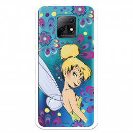 Funda para Xiaomi Redmi 10X 5G Oficial de Disney Campanilla Flores - Peter Pan