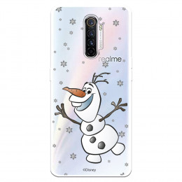 Funda para Realme X2 Pro Oficial de Disney Olaf Transparente - Frozen