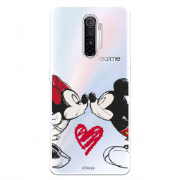 Funda para Realme X2 Pro Oficial de Disney Mickey y Minnie Beso - Clásicos Disney