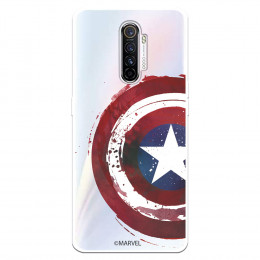 Funda para Realme X2 Pro Oficial de Marvel Capitán América Escudo Transparente - Marvel