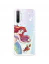 Funda para Realme X2 Oficial de Disney Ariel y Sebastián Burbujas - La Sirenita