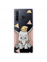 Funda para Oppo Reno 3 Pro Oficial de Disney Dumbo Silueta Transparente - Dumbo