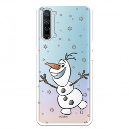 Funda para Oppo Reno 3 Oficial de Disney Olaf Transparente - Frozen