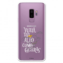 Carcasa Oficial Disney Dumbo Vuela tan algo Clear para Samsung Galaxy S9 Plus- La Casa de las Carcasas