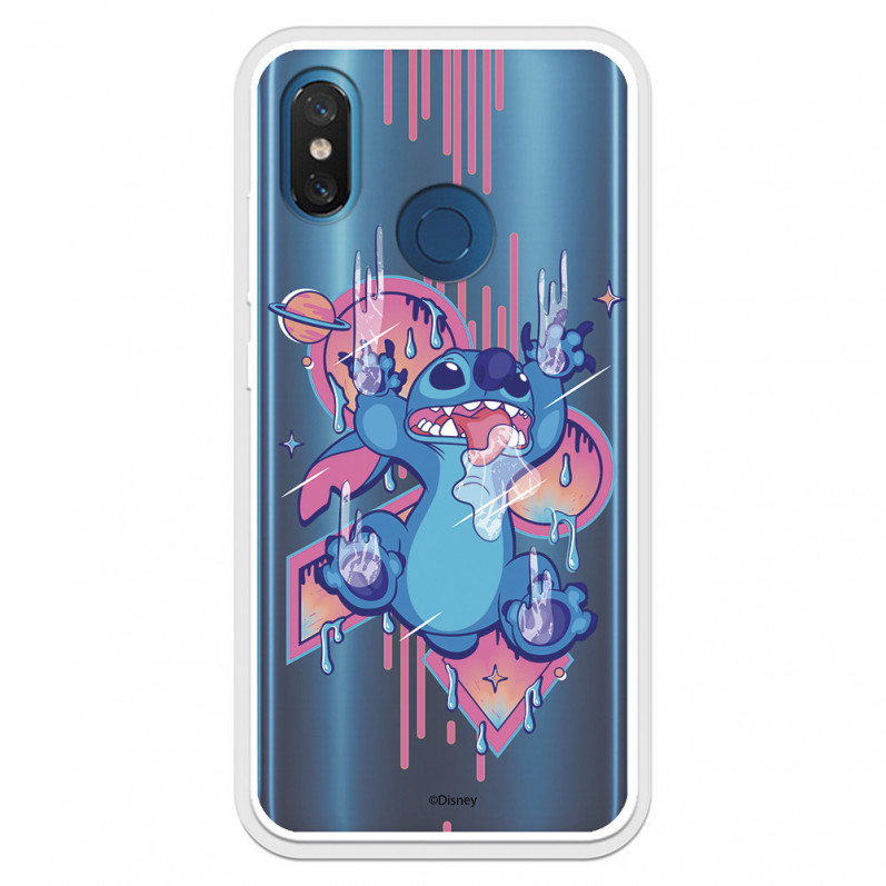 Funda para Xiaomi Mi 8 Oficial de Disney Stitch Graffiti - Lilo & Stitch