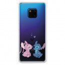 Funda para Huawei Mate 20 Pro Oficial de Disney Angel & Stitch Beso - Lilo & Stitch