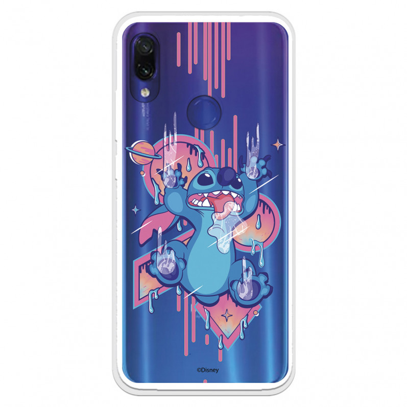 Funda para Xiaomi Redmi Note 7 Oficial de Disney Stitch Graffiti - Lilo & Stitch