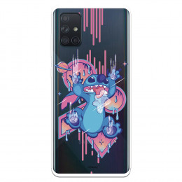 Funda para Samsung Galaxy A71 Oficial de Disney Stitch Graffiti - Lilo & Stitch