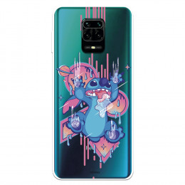 Funda para Xiaomi Redmi Note 9S Oficial de Disney Stitch Graffiti - Lilo & Stitch