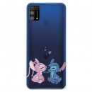 Funda para Samsung Galaxy M31 Oficial de Disney Angel & Stitch Beso - Lilo & Stitch