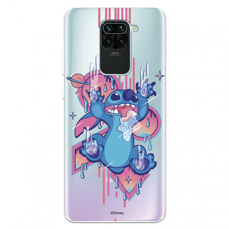 Funda para Xiaomi Redmi Note 9 Oficial de Disney Stitch Graffiti - Lilo & Stitch