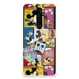 Funda para Oppo Reno 2Z Oficial de Disney Mickey Comic - Clásicos Disney