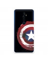 Funda para Oppo Reno 2Z Oficial de Marvel Capitán América Escudo Transparente - Marvel