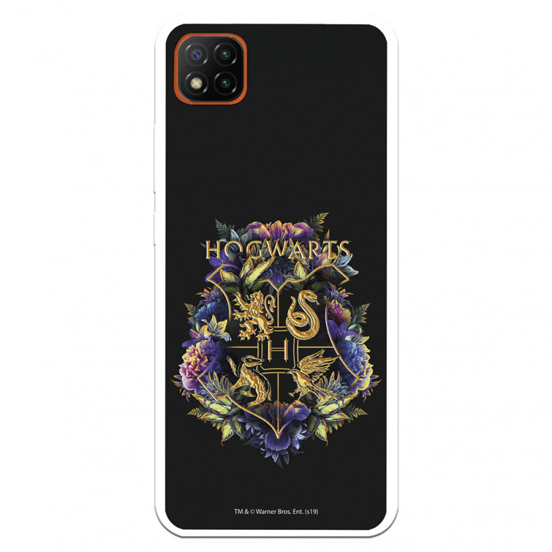 Funda para Xiaomi Redmi 9C Oficial de Harry Potter Hogwarts Floral - Harry Potter