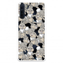 Funda para Oppo A91 Oficial de Disney Tambor Patrones - Bambi