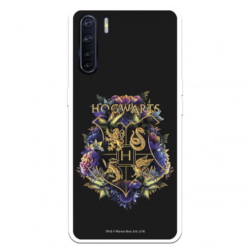 Funda para Oppo A91 Oficial de Harry Potter Hogwarts Floral - Harry Potter