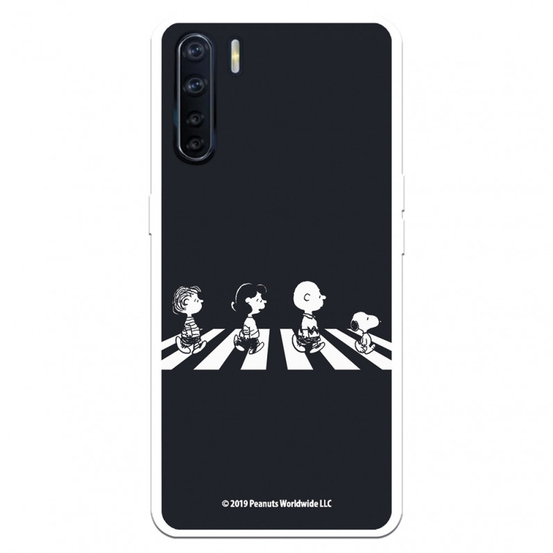 Funda para Oppo A91 Oficial de Peanuts Personajes Beatles - Snoopy