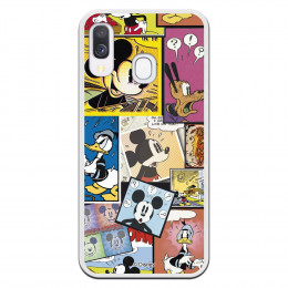 Carcasa Oficial Disney Mickey Comic para Samsung Galaxy A40- La Casa de las Carcasas