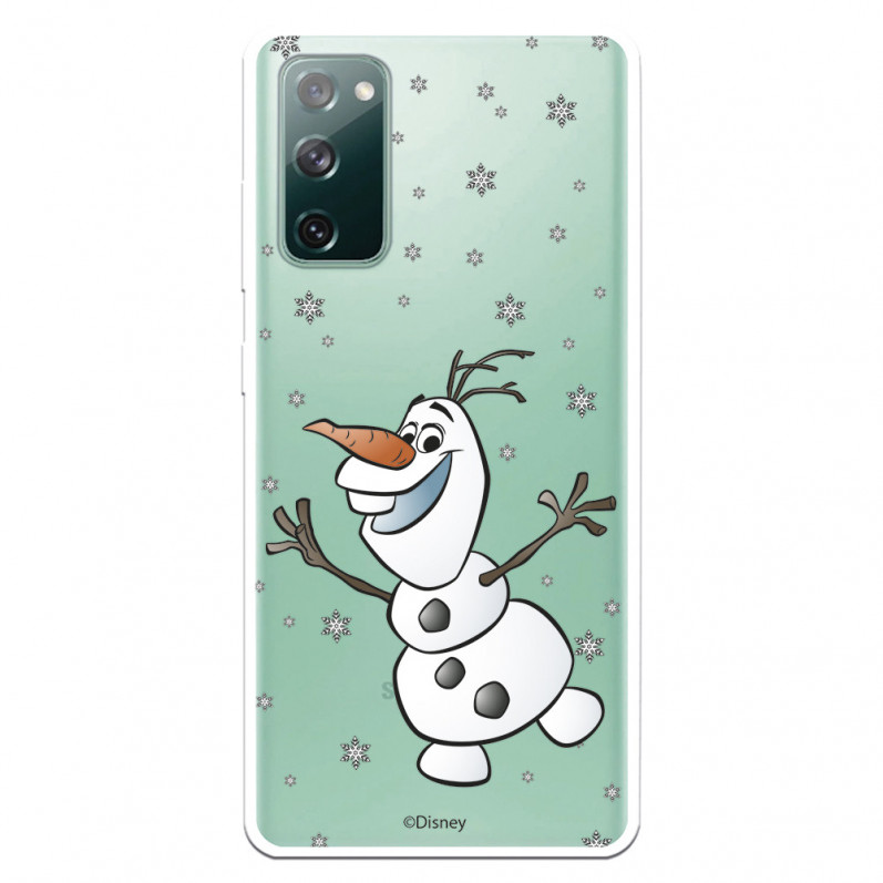 Funda para Samsung Galaxy S20 FE Oficial de Disney Olaf Transparente - Frozen