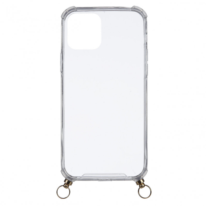 Funda Silicona Colgante Transparente para iPhone 12 Max- La Casa de las Carcasas