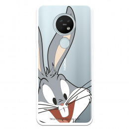 Funda para Nokia 7.2 Oficial de Warner Bros Bugs Bunny Silueta Transparente - Looney Tunes