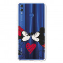 Carcasa Oficial Mikey Y Minnie Beso Clear para Huawei Honor 8X- La Casa de las Carcasas