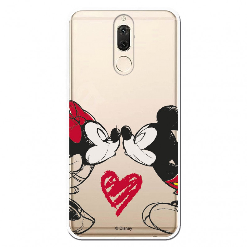 Carcasa Oficial Mikey Y Minnie Beso Clear para Huawei Mate 10 Lite- La Casa de las Carcasas