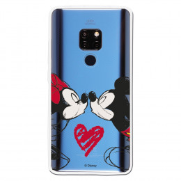 Carcasa Oficial Mikey Y Minnie Beso Clear para Huawei Mate 20- La Casa de las Carcasas